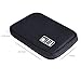 Travel Electronics Cable Organizer Bag Portable Storage Case for Hard Drive, Cords, Cables, Charger, Black-by Yblntek