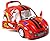 Set of 4: 5" Die-cast Metal Turbo Racers, Pull Back Action (Blue/Red/White/Yellow)