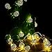 Solar String Light Outdoor, Goodia 30 LED Gold Moroccan Waterproof Warm White String Lights for Curtain,Bedroom,Patio,Lawn,Landscape,Fairy Garden,Home,Wedding,Holiday,Christmas Tree,New Year,Party