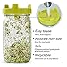 Soligt Easy Rinse & Drain Sprouting Lids for Wide Mouth Mason Jars - 6 Pack