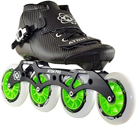 ATOM Pro Outdoor Inline Speed Skate 4 Wheel Package Matrix Wheels - 12.8 4x100 Frame - Size 11