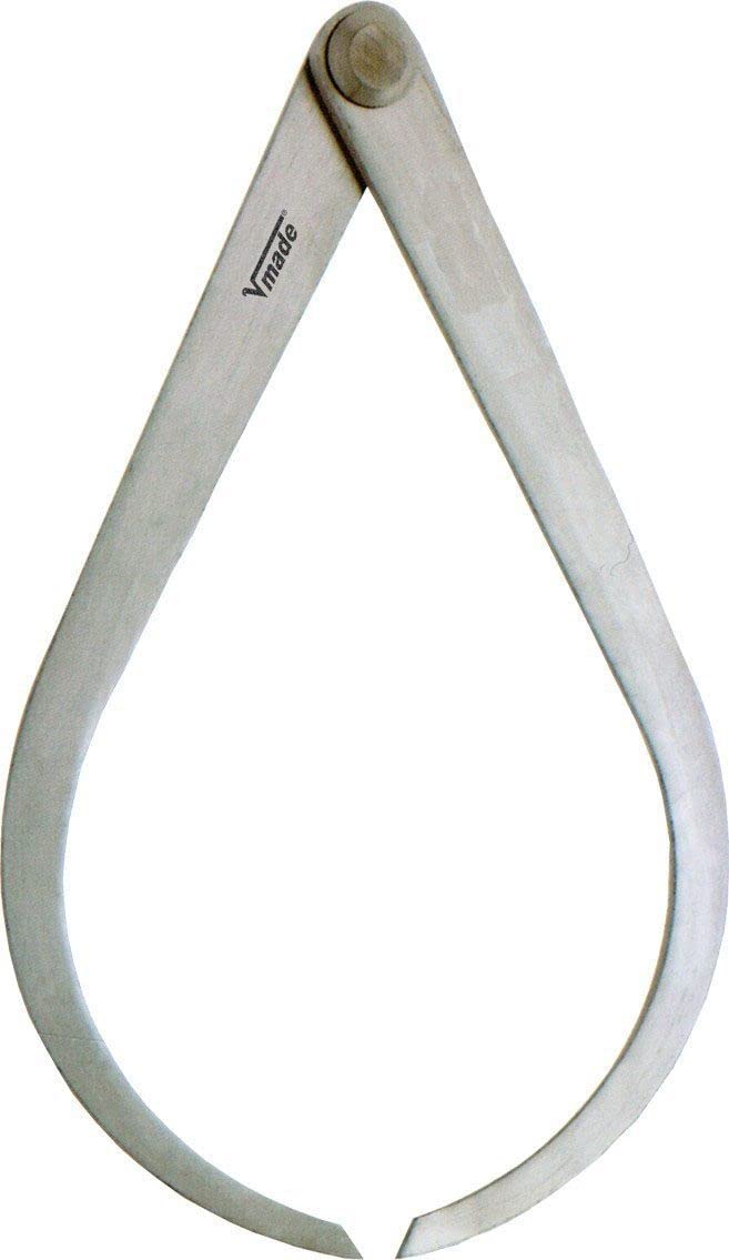 VOGEL 302457 - Compás de exteriores de Patas Planas DIN 6484 - Medida 400 mm