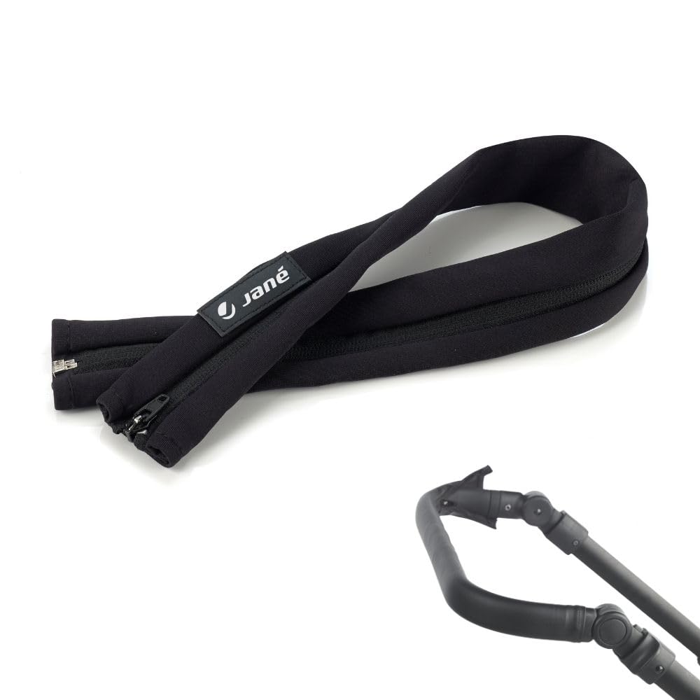 Jane Black Elastic Fabric Handlebar Cover for Pushchair