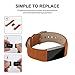 iGK For Fitbit Charge 2 Bands, Genuine Leather Replacement Bands for Fitbit Charge 2 Matte Brown