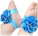 Toptim Baby Girl's Barefoot Sandals Flower for Newborn Toddlers (0-3T) (Mixed 12 Colors)