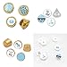 Blue Jungle Safari Boy Baby Shower Favors Stickers (Set of 324)