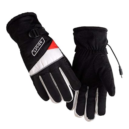 Samber Elektrische Beheizbare Handschuhe Motorrad Heizhandschuhe Thermische Winterhandschuhe für Männer und Frauen