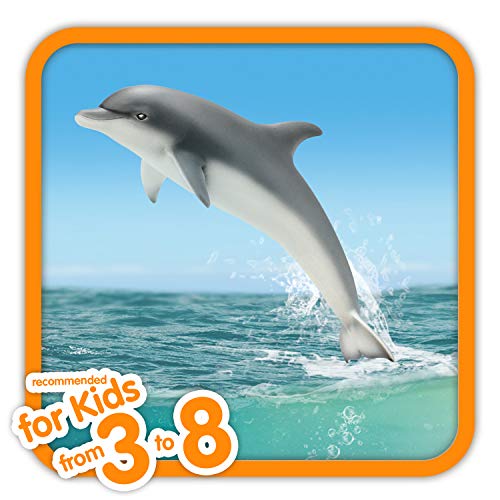 schleich 14808 Delfin, für Kinder ab 3+ Jahren, WILD LIFE - Spielfigur, Grau/Weiß – Bild 3