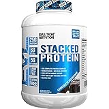 Evlution Nutrition Stacked Protein Protein Powder with 25 Grams of Protein, 5 Grams of BCAA's and 5 Grams of Glutamine (Chocolate Decadence, 4 LB)