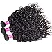 RECOOL 10A Wet and Wavy Human Hair Water Wave Bundles Virgin Brazilian Hair Cheap Bundles of Hair for Sale Natural Color(18 20 22)