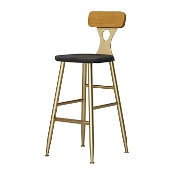 Tabouret De Bar Vintage Or Comptoir Chaise Iron Art Haut Dossier