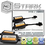 PAIR LED Conversion Kit Headlight Canbus Error Free Anti Flickering Resistor Decoder - H13 9008