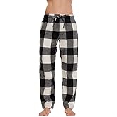 Marsgoo Men’s Soft Woven Cotton Pajama Pants, Long Pajama Bottoms with Drawstring and Pockets
