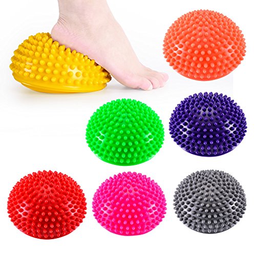 7 Pack Hedgehog Balance Pod Foot Fitness Domed Stability Pods Sets for Children and Adults