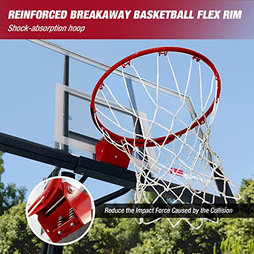 IE Sports Pro Portable Interactive Basketball Hoop Goal System Height