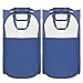 MaidMAX Pop-Up Laundry Clothes Hamper, Mesh Laundry Basket with 2 Handles Each, Collapsible, Blue, Set of 2