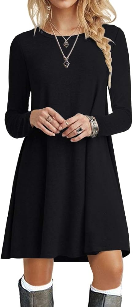 long sleeve dress casual