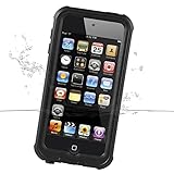 iPod Touch 6 Waterproof Case, iThroughTM Stand Function Touch 6 Waterproof Case, Dust Proof, Snow Proof, Shock Proof Case, Heavy Duty Protective Carrying Cover Case for iPod Touch 6 (Black)