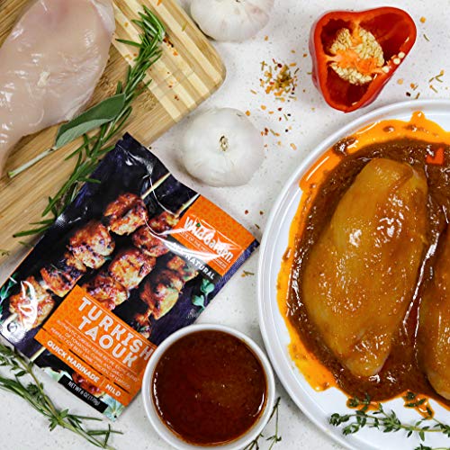 Wild Garden Ready-To-Go Gourmet Turkish Taouk Marinade (6 Pack), 100% All Natural, No Additives, No Preservatives, Bold, Flavorful, Perfect for Grilled Chicken, Shish Tawook, Kabab! - Thumbnail 3