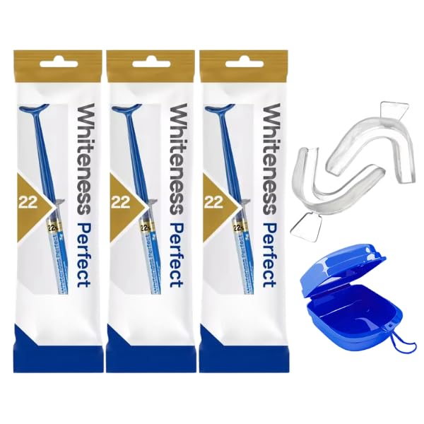 Kit c/3 Clareador Whiteness Perfect 22 com 3 unidades + Moldeira + Case | Caseiro