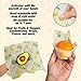 Savourio Reusable Beeswax Food Wrap - Eco-Friendly, Organic, Biodegradable Sustainable - Food Storage Wrappers, Alternative To Plastic Bags, Beeswax Cloth, Organic Beeswax Wraps Cling Sandwich      
