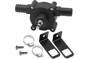 AOEMSMEISN Hand Well Self-Priming Transfer Pump, Portable Hand Drill Pump Water Transfer Pump, Household Electric Well Hand Pump Electric Drill Pump for Water Gasoline Oil Diesels Fluid (1pcs)