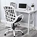 Office Chair Desk Chair Computer Chair Adjustable Swivel Gaming Chair Ergonomic Task Chair with Armrests,Classic White Black