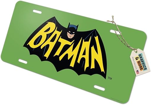 Amazon Com Graphics And More Batman Classic Tv Series Logo Novelty Metal Vanity Tag License Plate Automotive