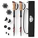 MAXBONA Trekking Poles Collapsible for Hiking – Nordic Walking Sticks of Carbon Fiber – Anti Shock, Ultra Strong & Lightweight w/Sweat Absorbing Natural Cork & EVA Grips – All Terrain Tips/Carry Bag
