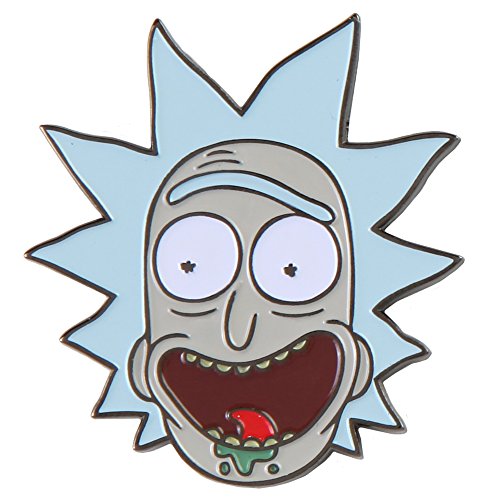 Rick and morty enamel pin - rick s face