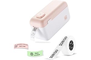 BORN4SHIP Label Maker Machine with Tape - Bluetooth Label Maker - Portable & Rechargeable Label Maker Machine with Built-in Cutter - Wireless Label Printer Compatible with Android & iOS Devices