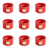 Ecparty Superhero Slap Bracelet for Kids Boys & Girls Birthday Party Supplies Favors (9 Pack) (The Flash)