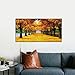 Pyradecor 40-Inch-by-20-Inch Far-seeing Modern Landscape Giclee Framed Stretched Canvas Print