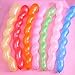 Aiernuo KUMEED 100 pcs Party Balloons 10 Inches Thick Latex 180g/bag Pearlized Balloon Party Supplies (Spiral Balloons)
