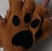 Making Believe Fingerless Faux Fur Animal Paw Gloves for Kids to Teens, Brown