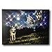 BANBERRY DESIGNS Wolf Canvas - Wolves Howling at The Moon - LED Lighted Pictures of Wolves in a Nights Sky - 3 Wolves at Night with a Northern Lights Background