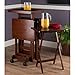 Winsome Isabelle Snack Table Set with Mobile Stand, for Living Room, Patio, 36