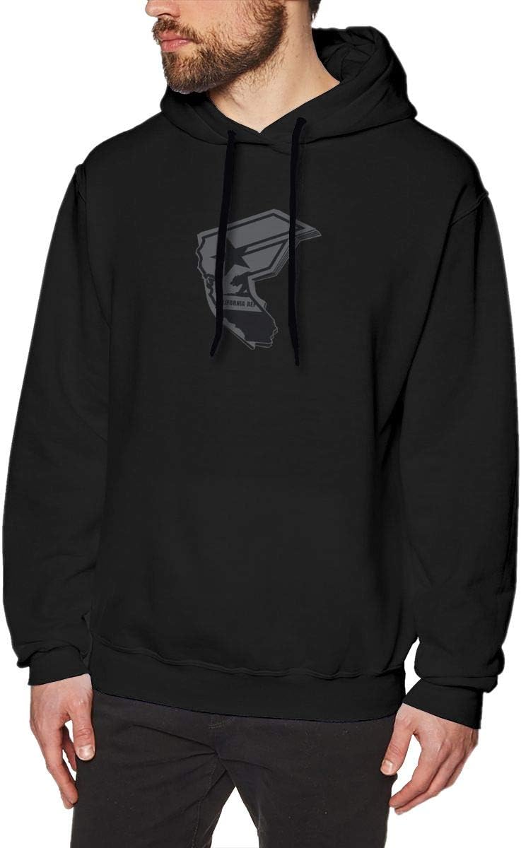 Famous Stars and-Straps Men's Hoodie Sweatshirt Warm Long Sleeves Fleece Pullover Coat Sweatshirts Outwear Black
