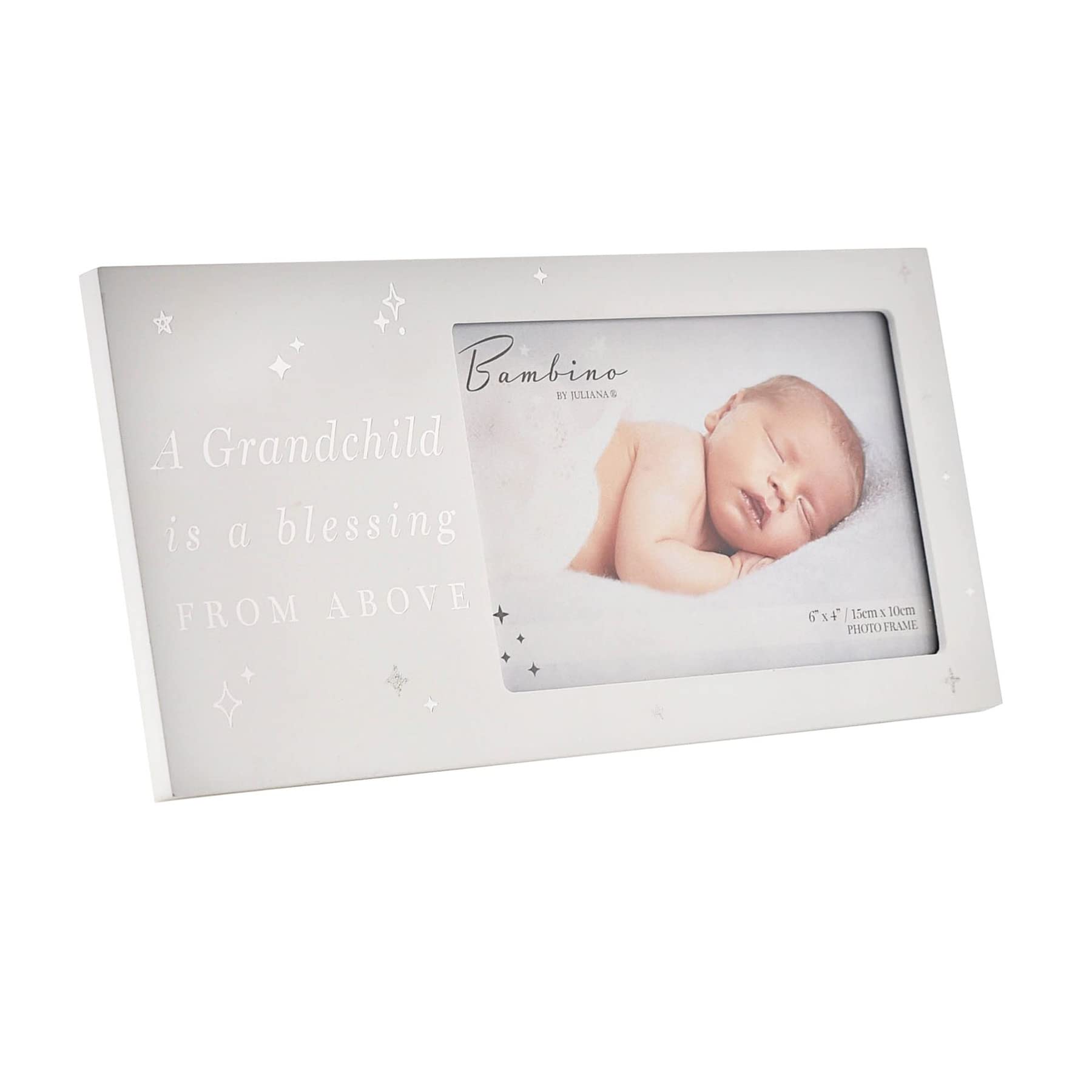 Bambino Wooden Grandchild Photo Frame 6' X 4' with Wording