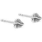 925 Sterling Silver Leaf Stud Earrings - Dainty Leaf Studs, Tiny Handmade Jewelry, Pushback Closure Earrings, Simple Minimalist Fashionable Gift for Young Women