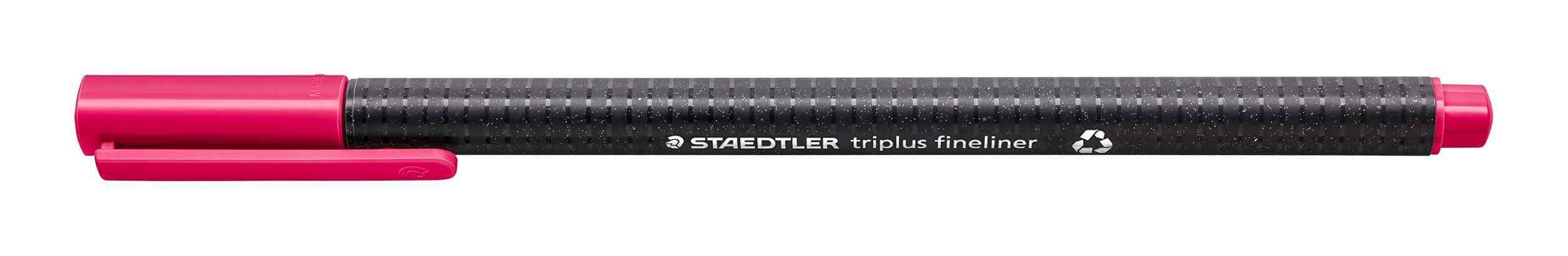 STAEDTLER 334-23 Triplus Fineliner Superfine Pen, 0.3mm Line Width - Bordeaux (Box of 10) — image 1