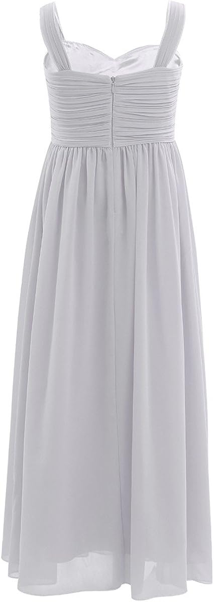 Tiaobug Enfant Fille Robe Soiree Ceremonie Robe Mariage Demoiselle Dhonneur Mousseline Robe A Bretelle Longue Robe Danse Bal Cocktail Robe Princesse 4 14 Ans Fille Vetements Mkyra Org