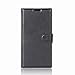 BlackBerry KEYone Case, TopACE Premium PU Protective Leather Case/Flip Case/Wallet Case for BlackBerry KEYone/Mercury (Black)