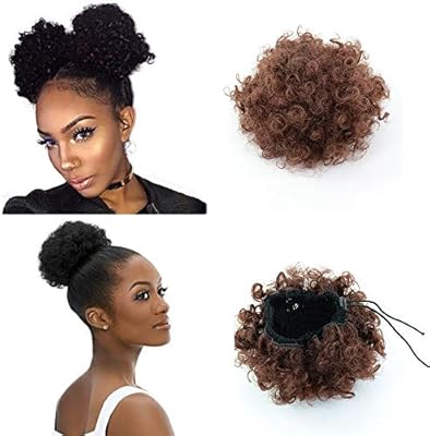 Amazon Com High Afro Puff Ponytail Drawstring Short African