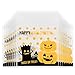 VIPITH Halloween Cellophane Bags, 100 Pcs Resealable Pumpkin Demon tree Cellophane Treat Bags with Adhesive Closure for Bakery, Cookie, Candies, Dessert Poly Bags, 3.9 * 3.9 Inch