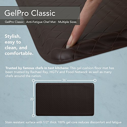 GelPro Classic AntiFatigue Kitchen Comfort Chef Floor Mat, 20x36