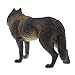 Homyl Realistic PVC Wildlife/Zoo Animal Model Figurine Action Figures Playset Kids Educational Toy Collectibles –Black Wolf
