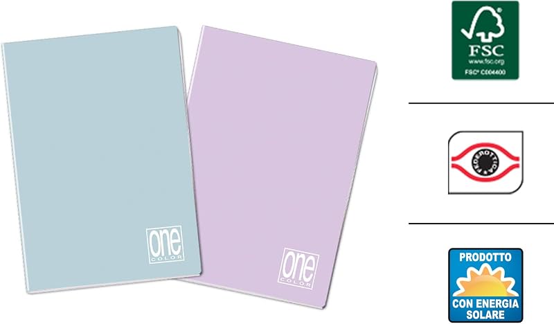 - 10 Maxi cuadernos One Color PASTELLO con Jolly Page - Cuadrícula 0Q — foto 5 de 7