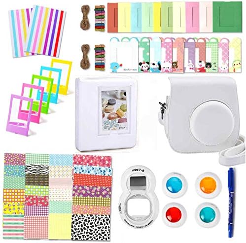 LORIER Bundle Accessori Per Fujifilm Instax Mini 9/8+ – Borsa, Album, Cornice, Filtro E Kit Selfie