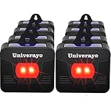 Univerayo Coyote Deterrent 8 Packs Deer Repellent Predator Control Light Solar Powered Nocturnal Pest Animals Repeller Solar Predator Lights Rabbit Fox Coyote Raccoon Repellent - Upgraded Version